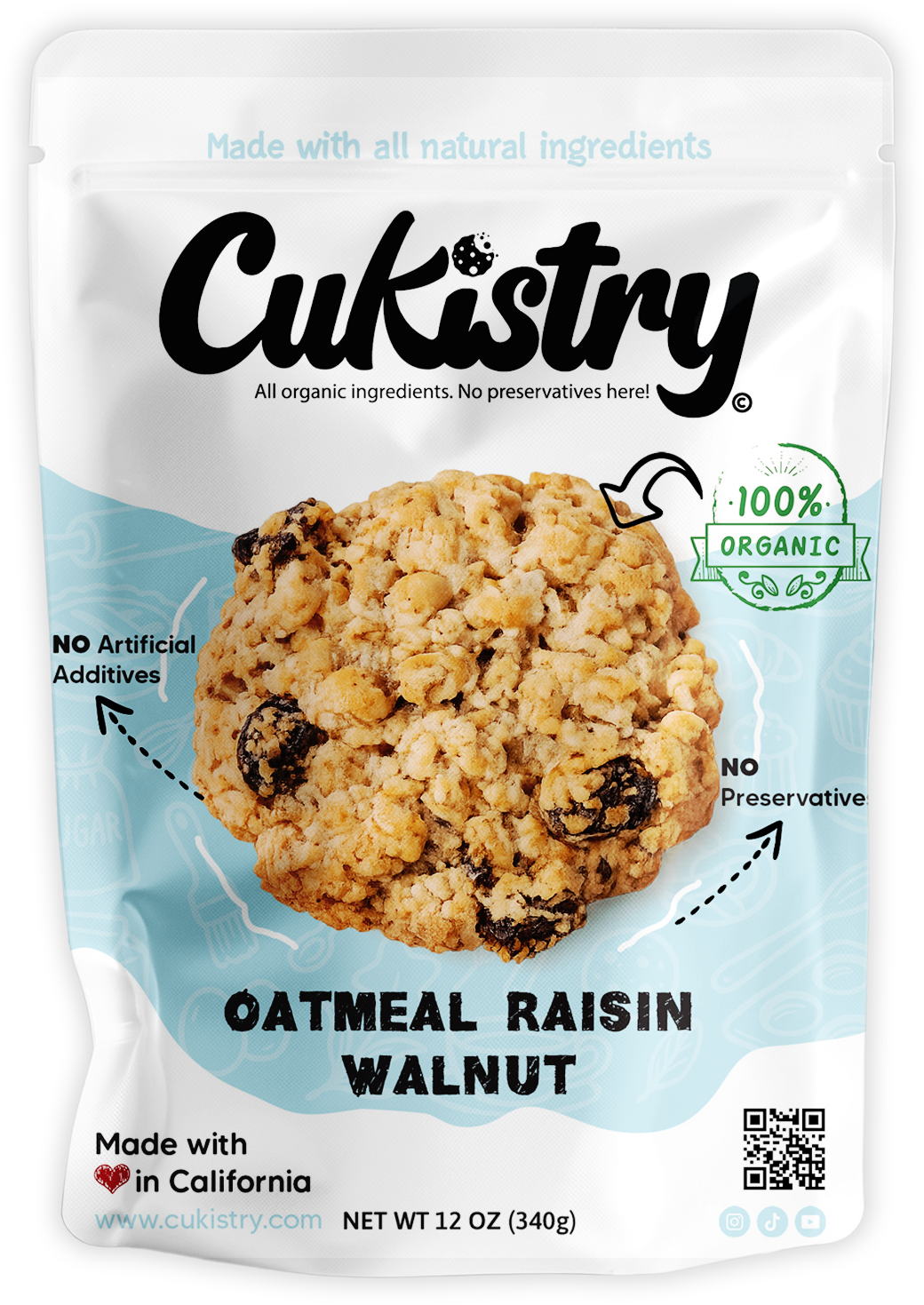 Oatmeal Raisin Walnut Cookies